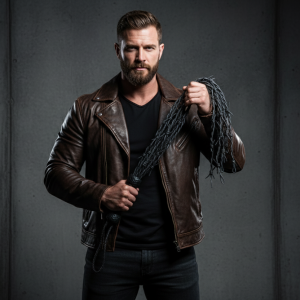 Barbed Wire Style Flogger | Unique Faux Barbed Wire Impact Toy | Kink Play Flogger