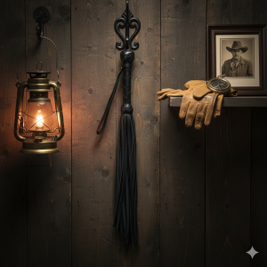 Leather Handled Leather Paddle Flogger | Tapered Strip Flogger | Impact Gear | High Quality Adult Toy