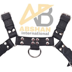 Leather Bulldog Harness - Gothic Punk Style Adjustable Body Restraint
