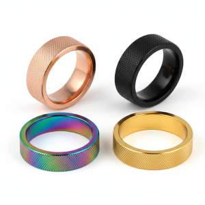 Steel CROSSHATCH Cock Ring | Various Sizes & Different Colors