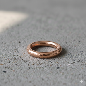 AB-S Rose Gold Color Steel THIN 10mm Cock Ring | Various Sizes