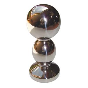 Heavy Weighted Stainless Steel Double Ball Plug with Flared Base