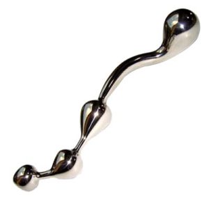 Premium Weighted Stainless Steel Graduated Anal Bead Plug – Ergonomic S-Curve Design for Advanced Stimulation