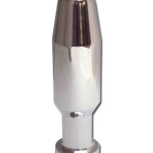 Polished Stainless Steel Training Plug - Heavyweight Body-Safe Metal Trainer with Flared Base - Large
